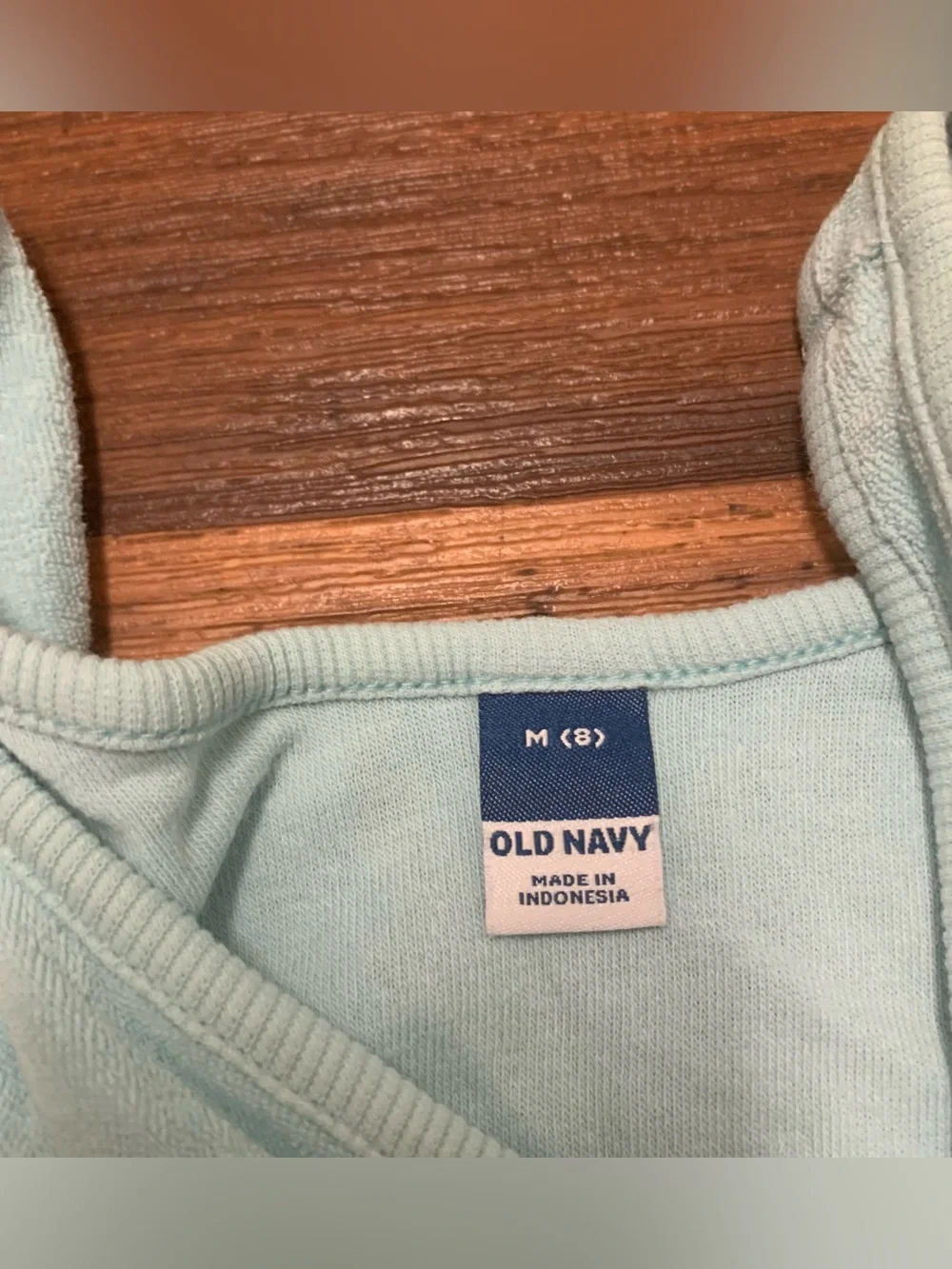 Girl's Old Navy Ombre Blue Terry Cloth Romper Outfit Medium 8, Pockets Beach